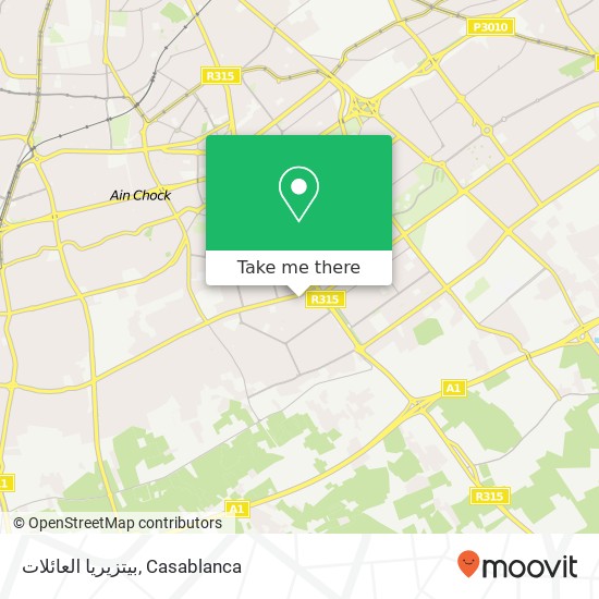 بيتزيريا العائلات, زنقة 194 مولاي عبد الله عين الشق, الدار البيضاء map