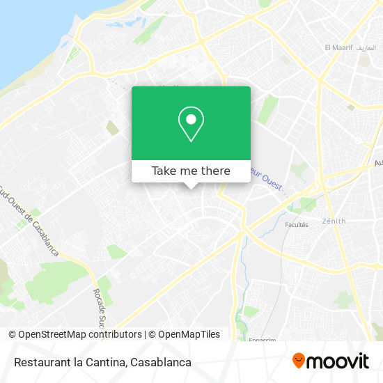 Restaurant la Cantina map