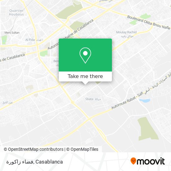 فضاء زاكورة map