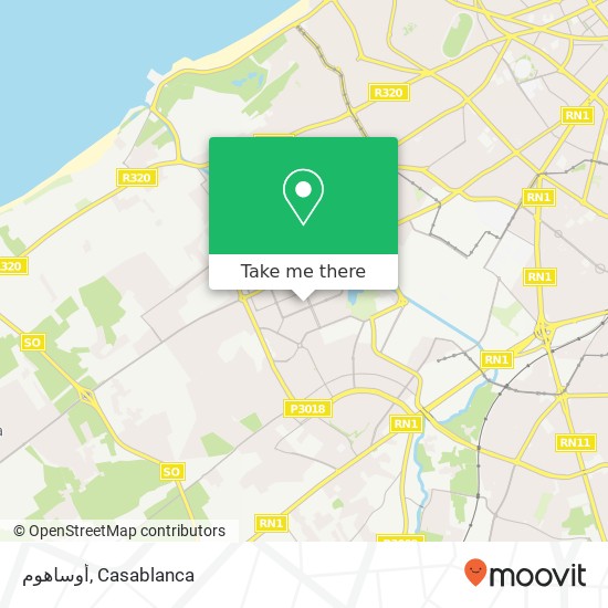 أوساهوم, 13 زنقة 132 الحي الحسني, الدار البيضاء map
