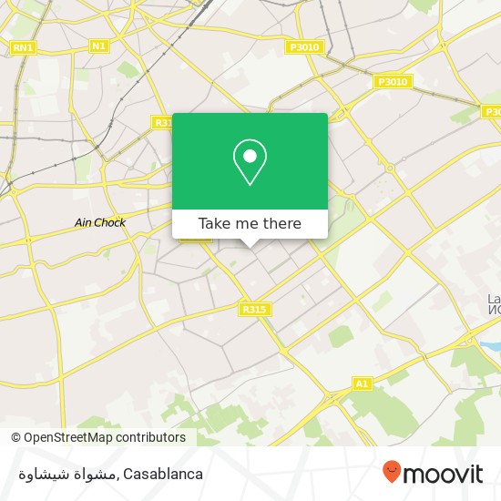 مشواة شيشاوة, شارع 6 نونبر بن مسيك, الدار البيضاء map