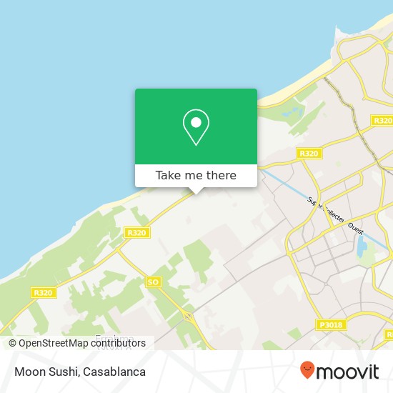 Moon Sushi, الحي الحسني, الدار البيضاء map