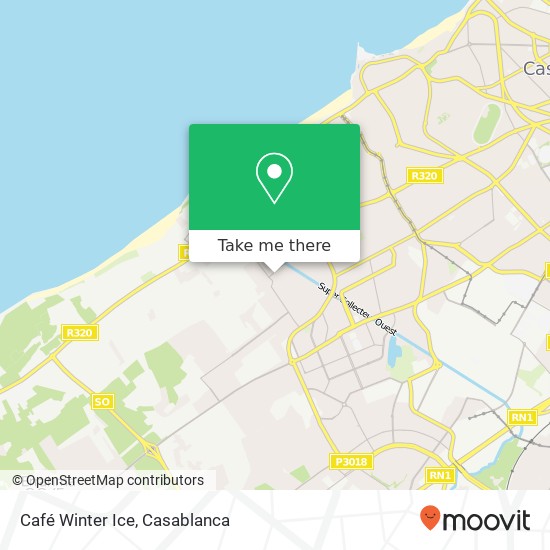 Café Winter Ice, زنقة 23 تجزئة يقصور الحي الحسني, الدار البيضاء map