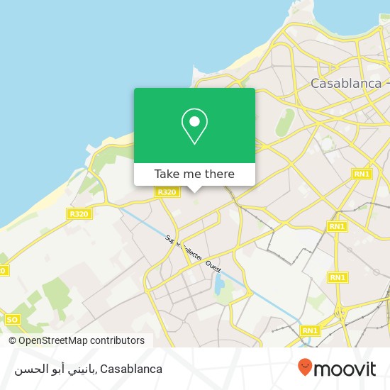 بانيني أبو الحسن, زنقة 45 نجمة الحي الحسني, الدار البيضاء map