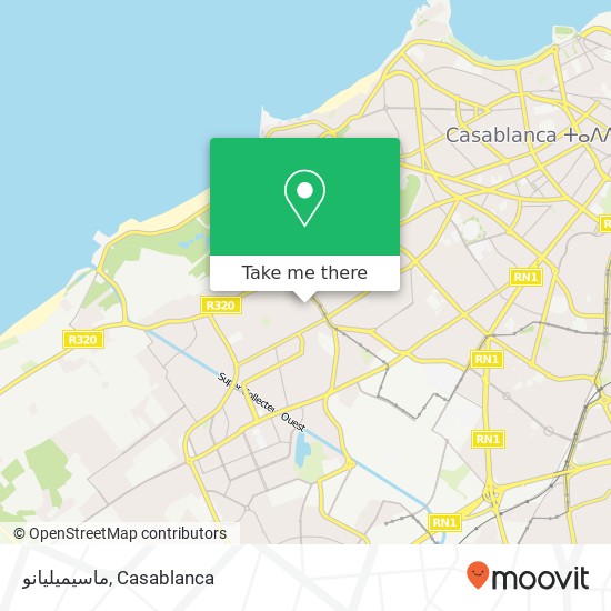 ماسيميليانو, شارع أفغانستان الحي الحسني, الدار البيضاء map