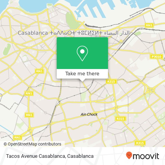 Tacos Avenue Casablanca, المعاريف, الدار البيضاء map