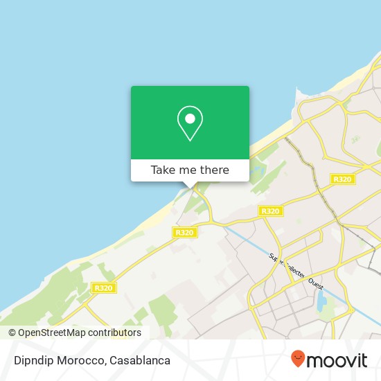 Dipndip Morocco, أنفا, الدار البيضاء map