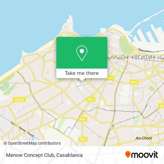 Menow Concept Club map