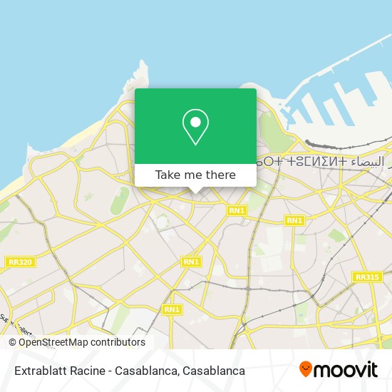 Extrablatt Racine - Casablanca map