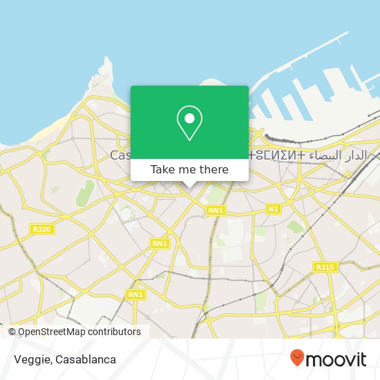 Veggie, 2 Rue Théophile Gauthier سيدي بليوط, الدار البيضاء map