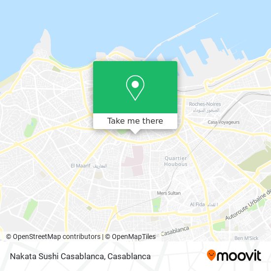 Nakata Sushi Casablanca map