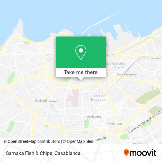 Samaka Fish & Chips map