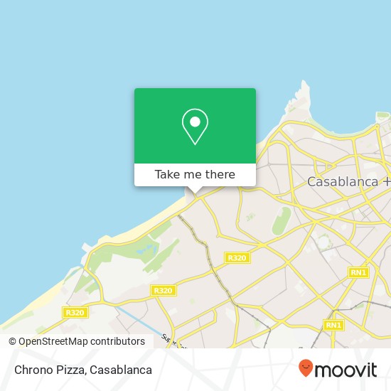 Chrono Pizza, شارع لاكورنيش أنفا, الدار البيضاء map