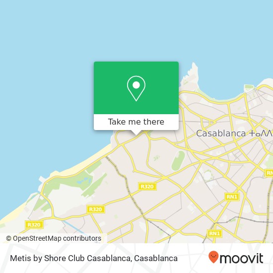 Metis by Shore Club Casablanca, 10 Boulevard de l'Océan Atlantique أنفا, الدار البيضاء map