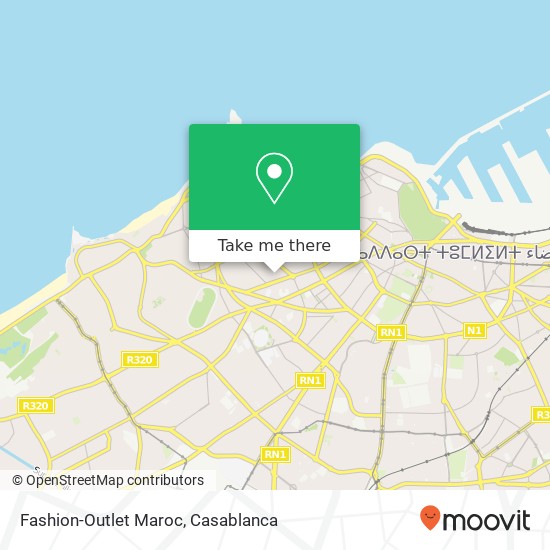 Fashion-Outlet Maroc, زنقة أحمد أمين أنفا, الدار البيضاء map