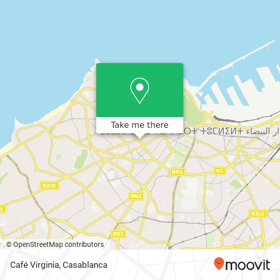 Café Virginia, شارع محمد الزرقطوني سيدي بليوط, الدار البيضاء map
