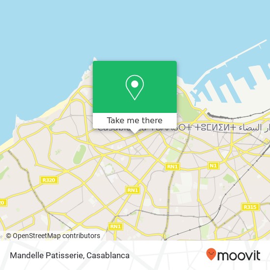 Mandelle Patisserie, شارع عبد اللطيف بن قدور أنفا, الدار البيضاء map