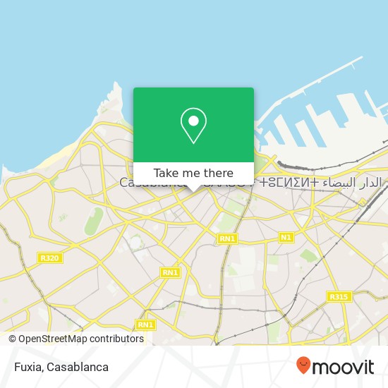Fuxia, شارع أنفا سيدي بليوط, الدار البيضاء map