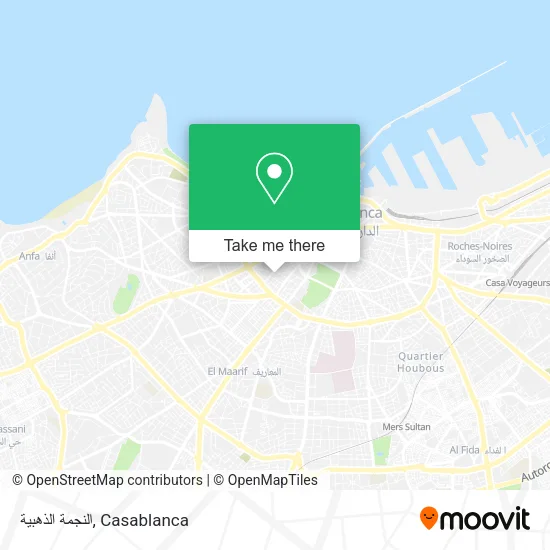 النجمة الذهبية map