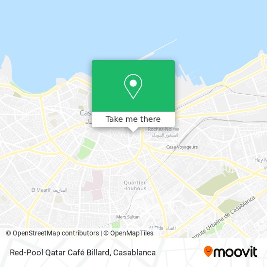 Red-Pool Qatar Café Billard map