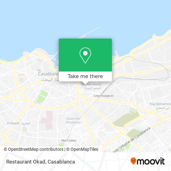 Restaurant Okad map