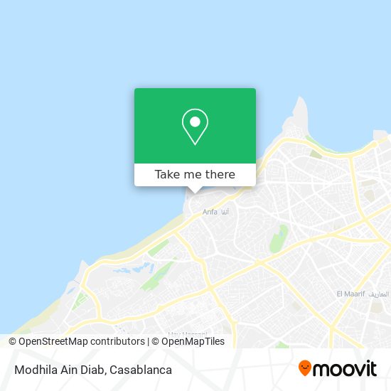 Modhila Ain Diab map