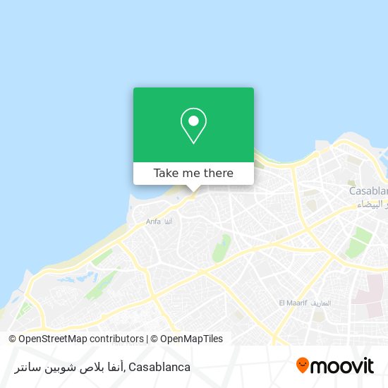 أنفا بلاص شوبين سانتر map