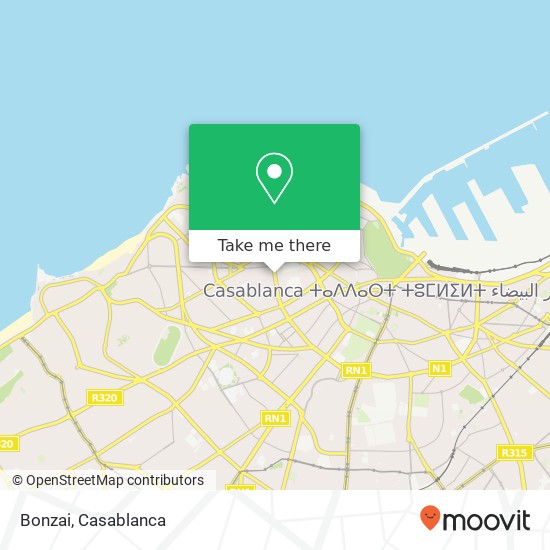 Bonzai, شارع محمد الزرقطوني سيدي بليوط, الدار البيضاء plan