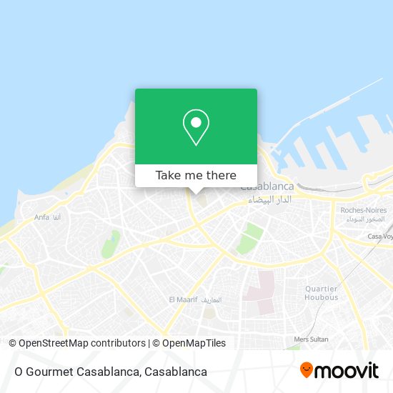 O Gourmet Casablanca map