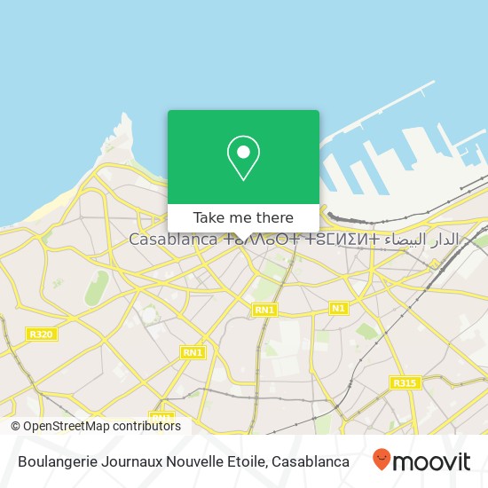 Boulangerie Journaux Nouvelle Etoile, 45 Boulevard d'Anfa سيدي بليوط, الدار البيضاء map