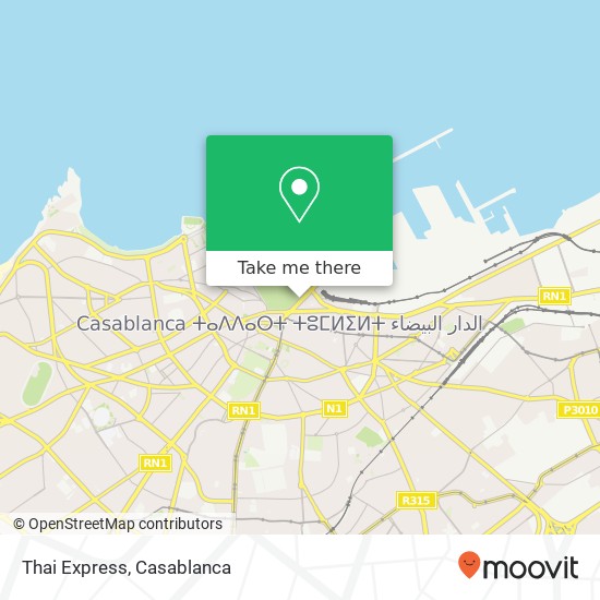 Thai Express, شارع فيليكس هوفوي بوانيي سيدي بليوط, الدار البيضاء map