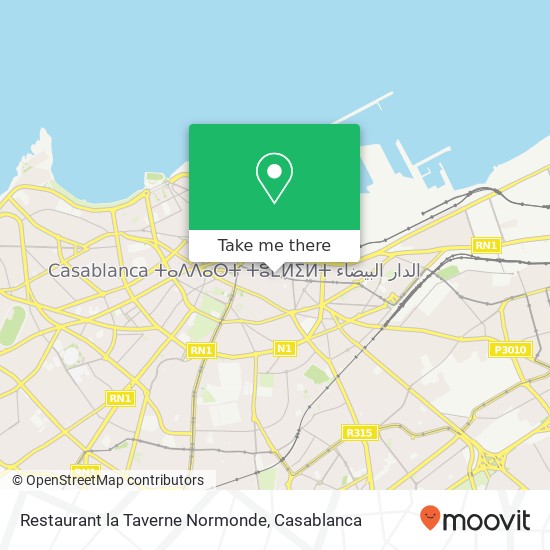 Restaurant la Taverne Normonde, شارع محمد الخامس سيدي بليوط, الدار البيضاء map