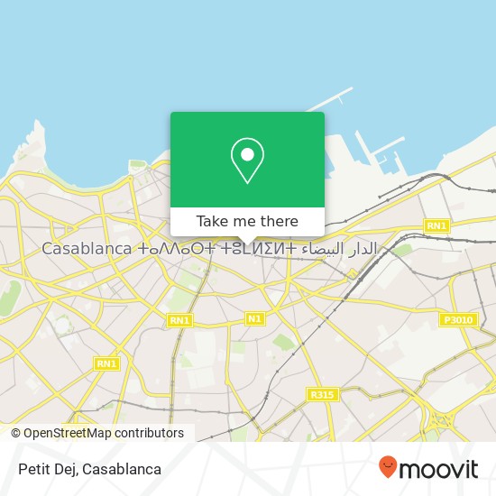 Petit Dej, 139 Rue Allal Ben Abdellah سيدي بليوط, الدار البيضاء map