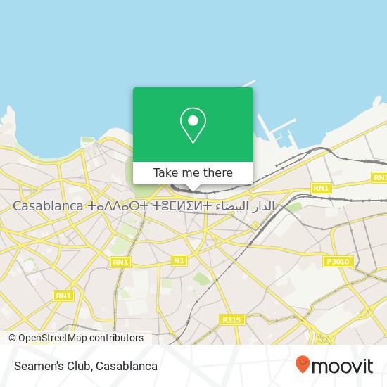 Seamen's Club, شارع مولاي عبد الرحمان سيدي بليوط, الدار البيضاء map