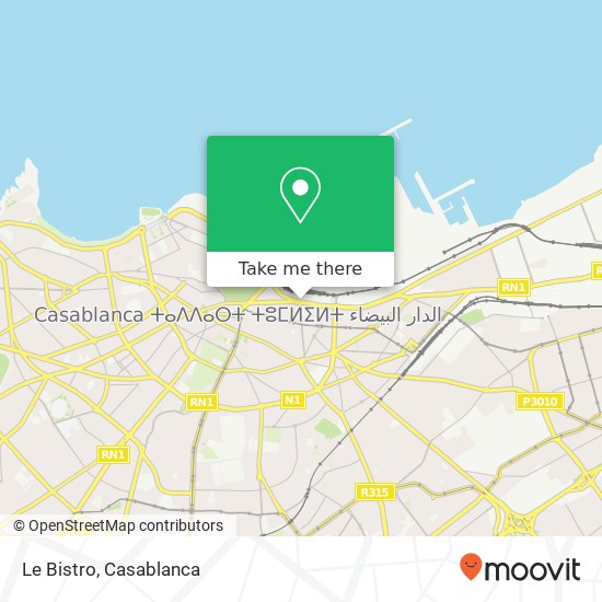 Le Bistro, 119 Avenue des Forces Armées Royales سيدي بليوط, الدار البيضاء map