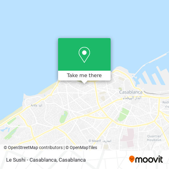 Le Sushi - Casablanca map