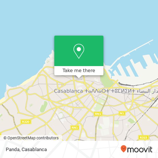 Panda, 17 Rue de Regraga سيدي بليوط, الدار البيضاء map