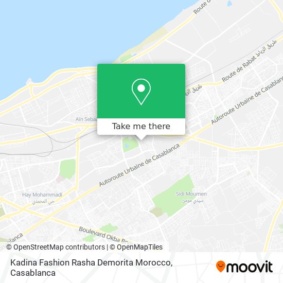 Kadina Fashion Rasha Demorita Morocco map