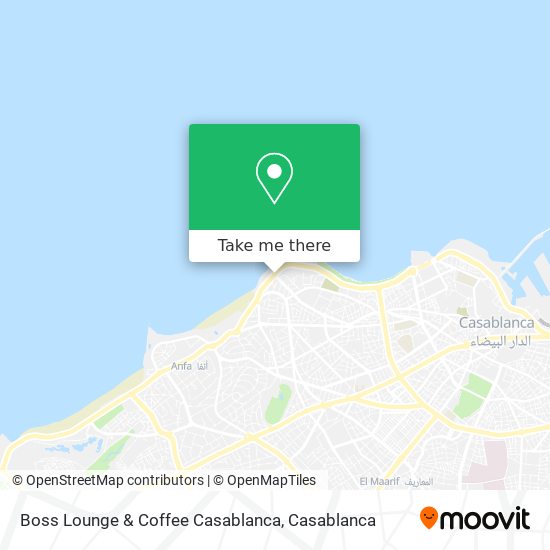 Boss Lounge & Coffee Casablanca plan