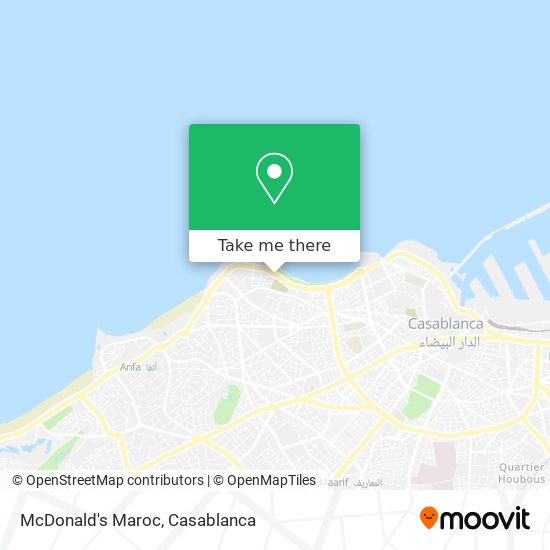 McDonald's Maroc map