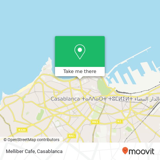 Melliber Cafe, 138 Boulevard Moulay Youssef سيدي بليوط, الدار البيضاء plan