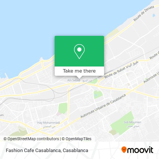 Fashion Cafe Casablanca map