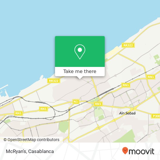 McRyan's, محج الشاطئ عين السبع, الدار البيضاء map