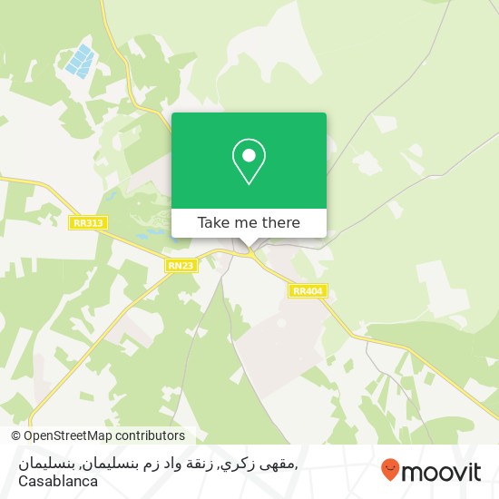 مقهى زكري, زنقة واد زم بنسليمان, بنسليمان map