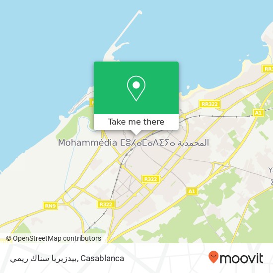 بيدزيريا سناك ريمي, زنقة بغداد المحمدية المحمدية, المحمدية map