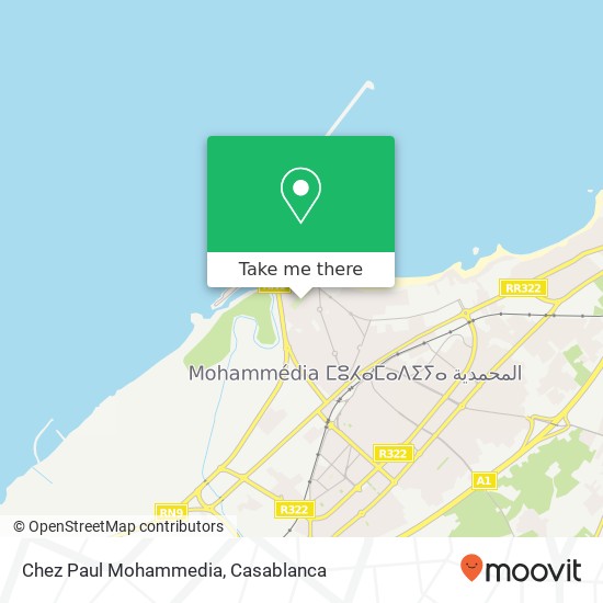Chez Paul Mohammedia, شارع محمد الزرقطوني المحمدية, المحمدية plan