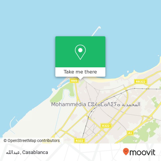 عبدالله, زنقة موريتانيا المحمدية, المحمدية map