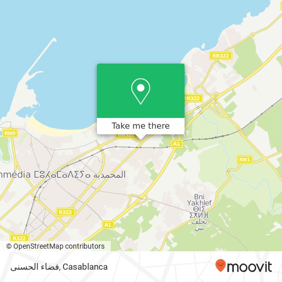 فضاء الحسنى, المحمدية, المحمدية map