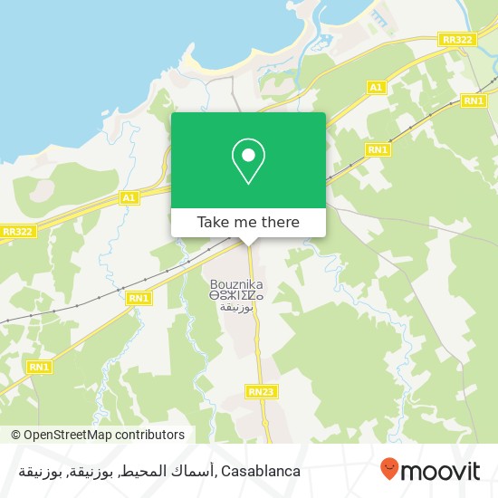 أسماك المحيط, بوزنيقة, بوزنيقة map