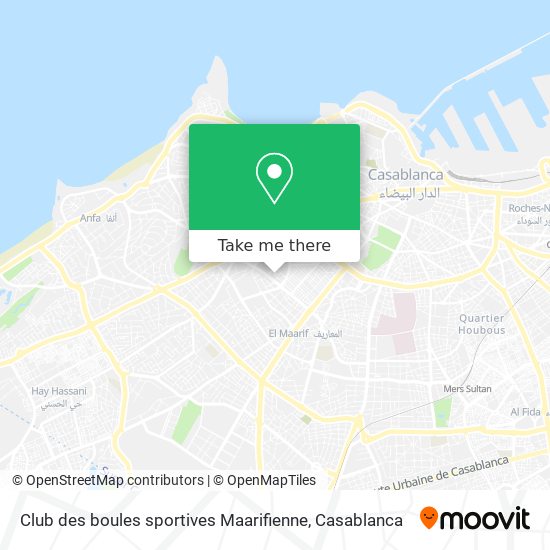 Club des boules sportives Maarifienne map